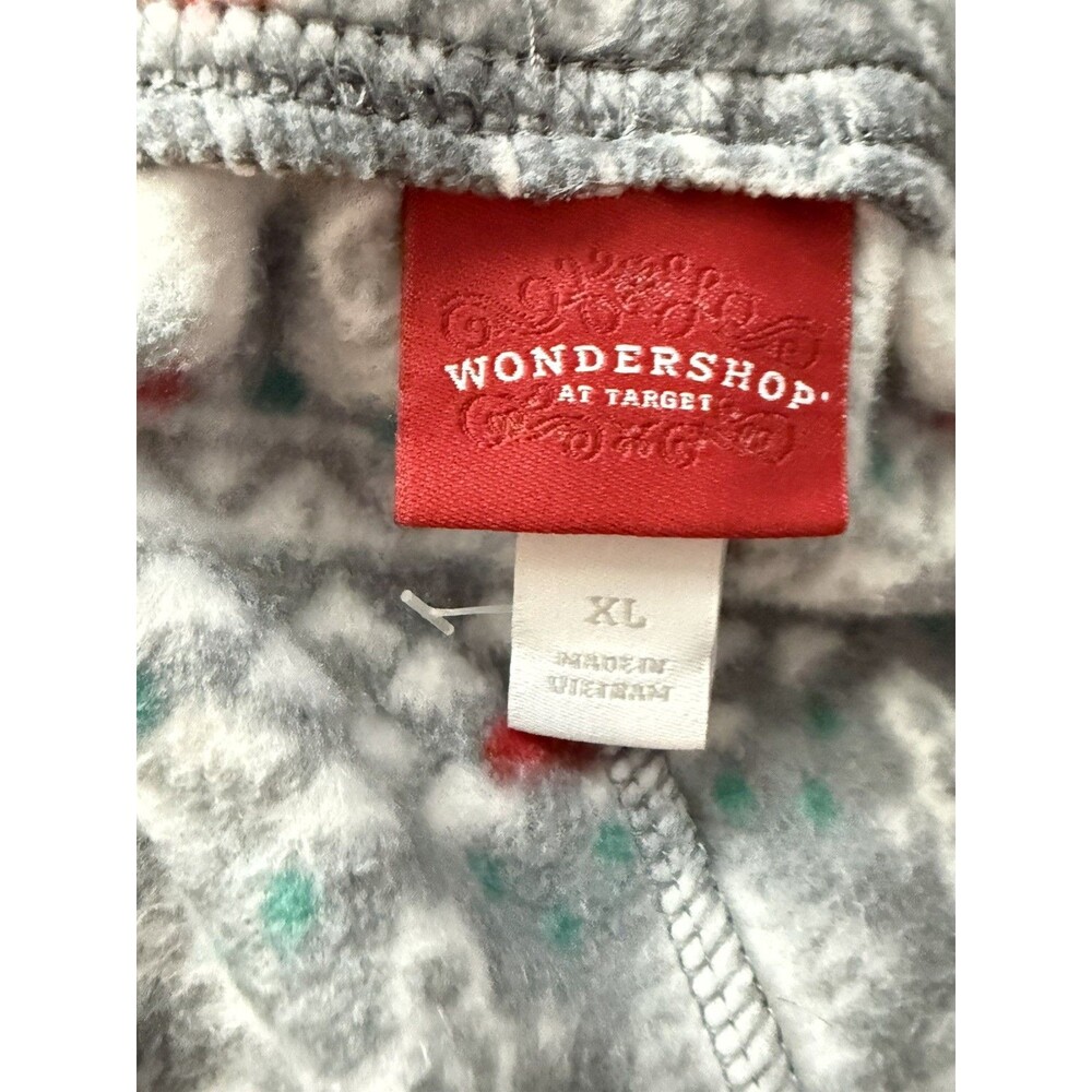 Wondershop Size XL Women’s Gray Christmas Print Pajama Pants - Picture 8 of 16